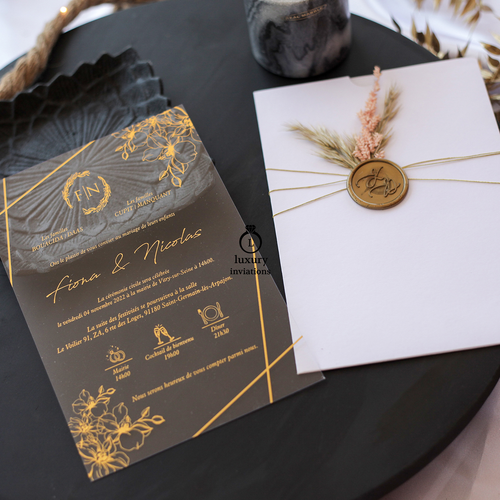 Faire Part Mariage Enveloppe 017 – Luxury Invitations