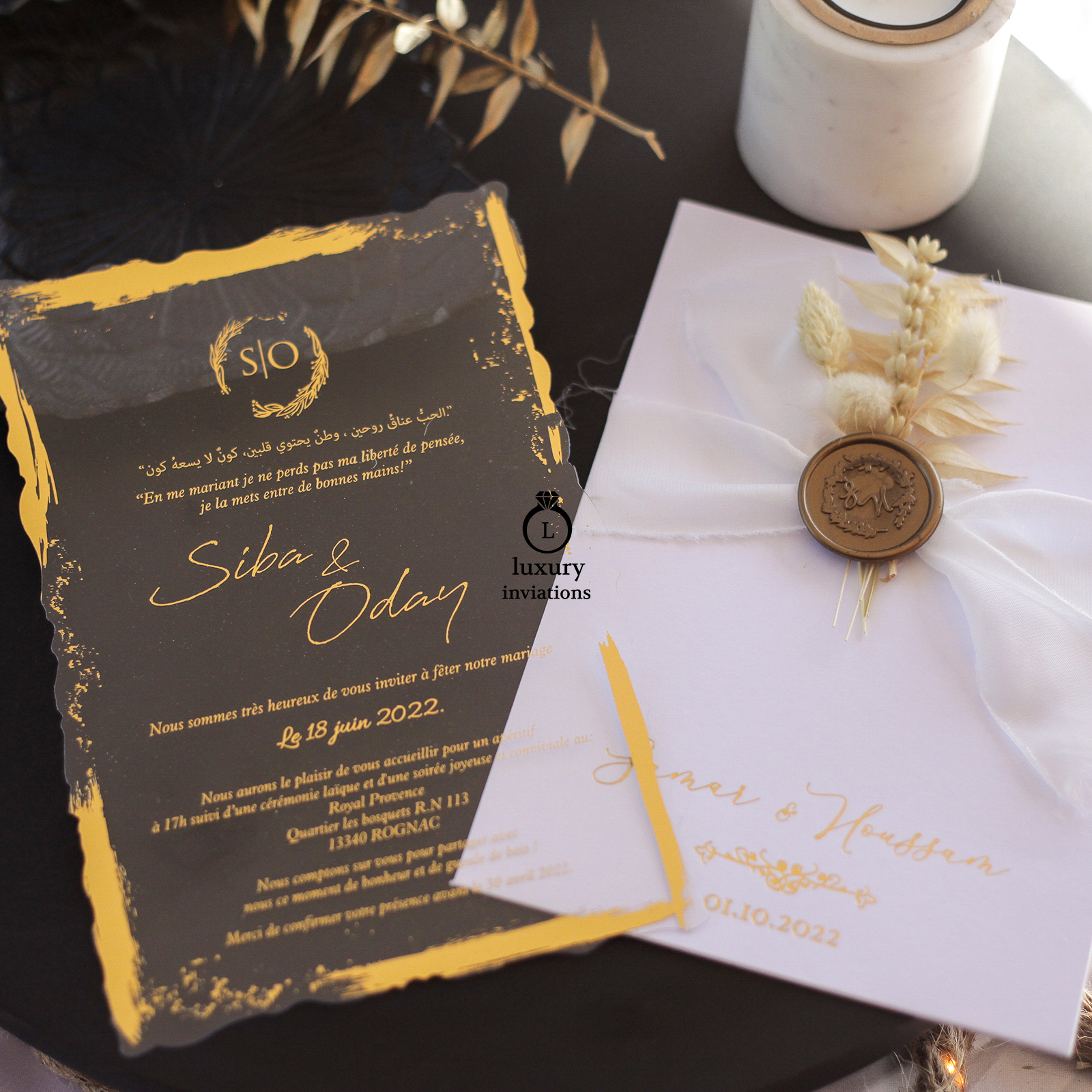 Faire Part Mariage Enveloppe 019 – Luxury Invitations