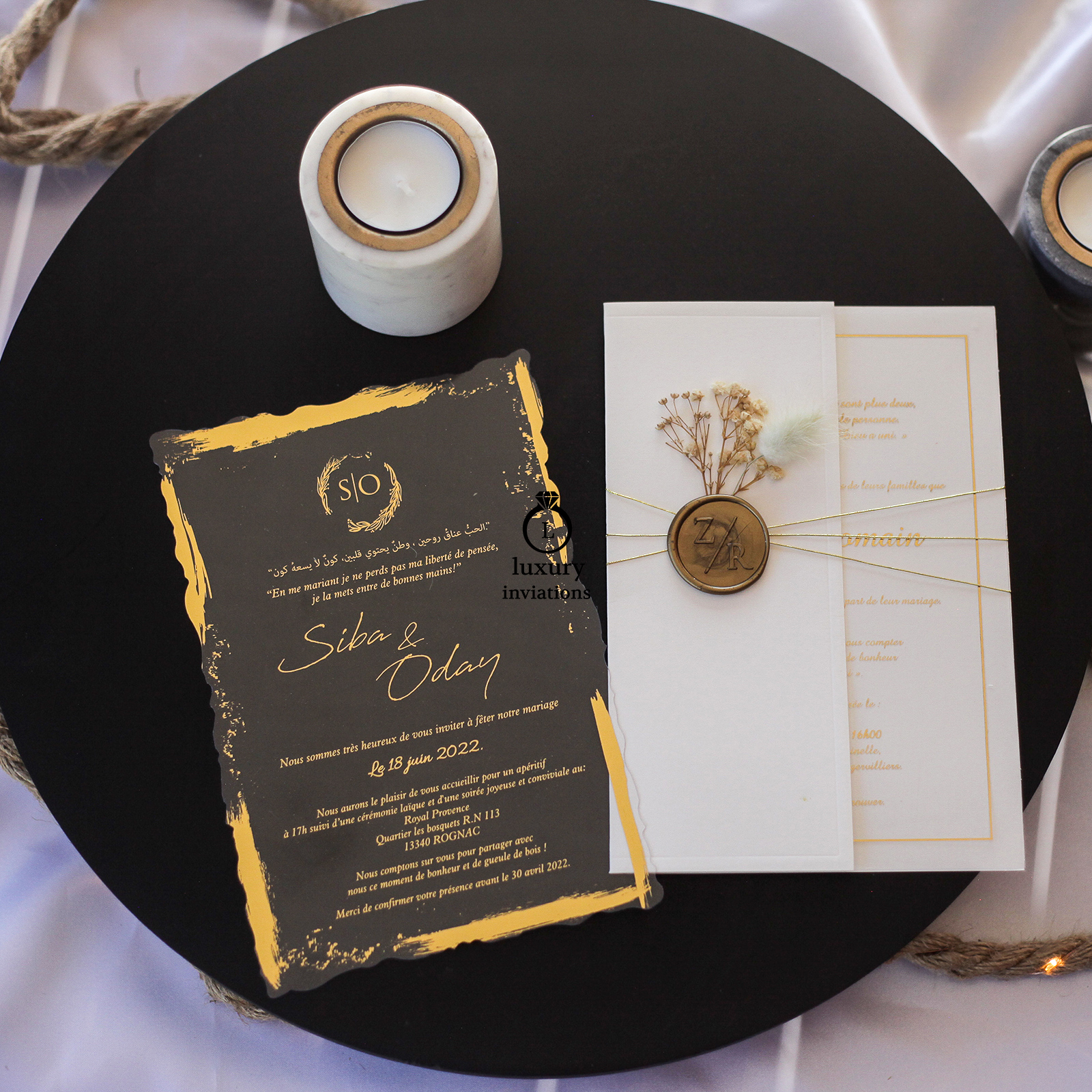 Faire Part Mariage Enveloppe 051 – Luxury Invitations